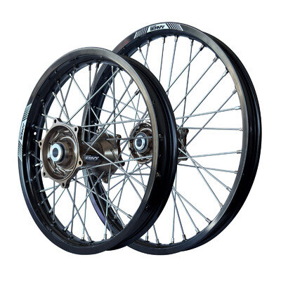ENVY Motocross MX & Enduro Wheel Set GAS-GAS EC MC EX 21-27 mag Hub Black Rims