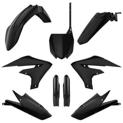 Polisport Yamaha Plastic Kit YZF 250 2019 2023 450 2018 2022 Black Motocross MX