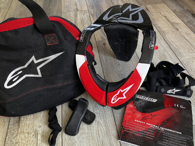 Alpinestars Bionic Neck Brace/Support Carbon | MX/Motocross OffRoad Size Medium