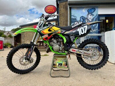 Kawasaki KX 125 1999 Pro Circuit Chevy Trucks MB Replica, mint original bike.