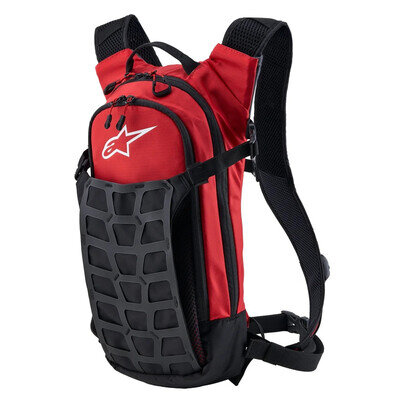 Alpinestars AT-9 Back Pack - Black Bright Red MX Enduro 6100127-1303-TU