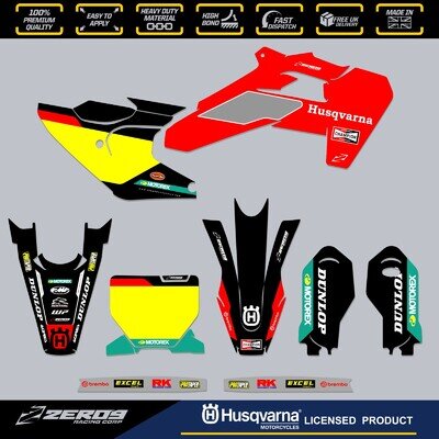 HUSQVARNA 85 MOTOCROSS GRAPHICS MX GRAPHICS KIT DECALS STICKERS TC 85 MCQUEEN