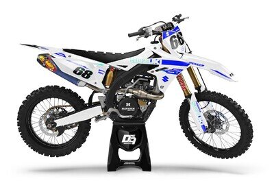 Suzuki Motocross MX Graphics Decal Sticker Kit Reagem | RM RMZ DRZ All Models