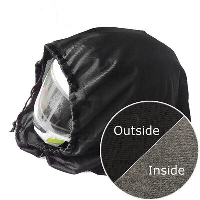 Universal Motorcycle Helmet Bag Black Dustproof Protective Drawstring Cover