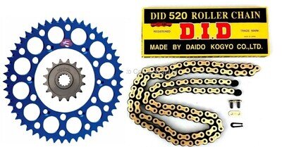 DID GOLD CHAIN & RENTHAL SPROCKET KIT 50 T 13 T YAMAHA YZF250 2005 - 2026