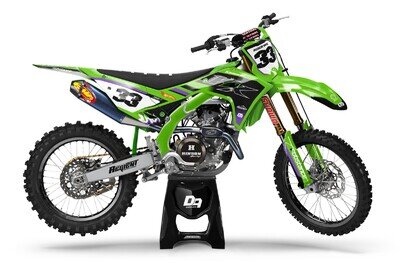Kawasaki Motocross MX Graphics Decal Sticker Kit Dravik | KX KXF KLX All Models