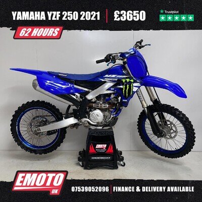 YAMAHA YZF 250 2021 Motocross Bike 250cc 62 Hrs @EmotoUK - Finance Available