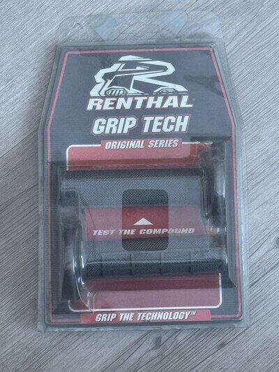 Renthal G087 Original Series MX Enduro Diamond Waffle Grips Medium Grey New