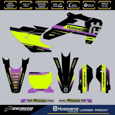 HUSQVARNA 85 MOTOCROSS GRAPHICS MX GRAPHICS KIT DECALS STICKERS TC 85 VEGA