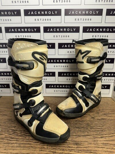 Alpinestars Tech 3 Motocross MX Boots White Off Road UK 10 US 11 EU 45.5