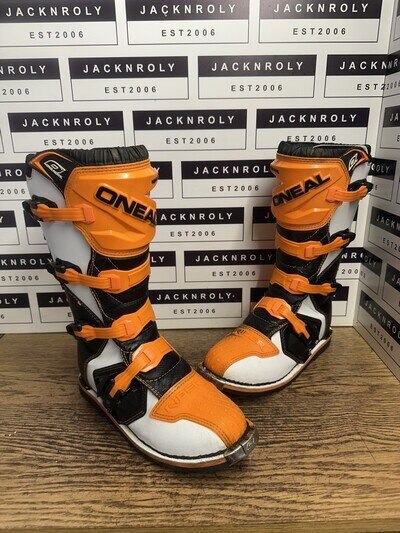 O'Neal Rider MX Motocross Men’s Off Road Black Boots Size EU 47 - US 13 - UK 12