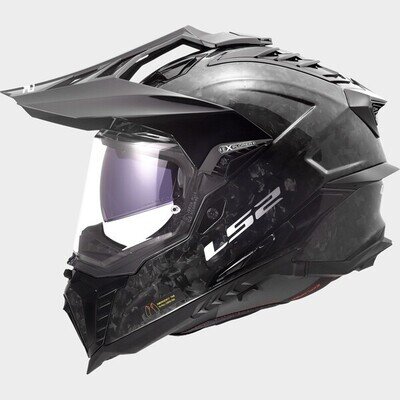 LS2 MX701 Explorer Forged Carbon Dual Sport Adventure Motorcycle Helmet