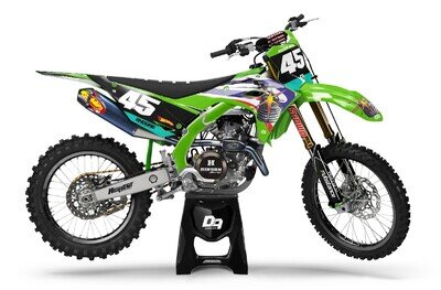 Kawasaki Motocross MX Graphics Decal Sticker Kit Splitefir|KX KXF KLX All Models
