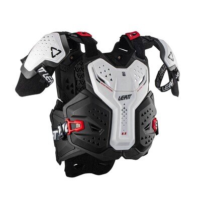 NEW LEATT CHEST PROTECTOR 6.5 PRO BODY ARMOUR WHITE MX MOTOCROSS ENDURO OFF ROAD