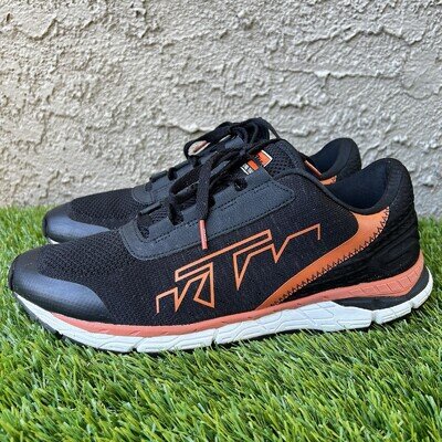KTM Shoes Men Size 11 Black Orange Ready To Race Sneakers Motocross Dirtbike