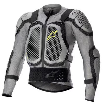Alpinestars Bionic Action V2 Motocross Protection Jacket - Grey / Black / Yellow
