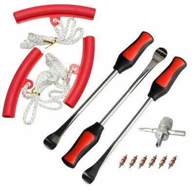 Tire Lever Tool Spoon Motorcycle Iron Changing+3 Wheel Rim Protector UK STOCK