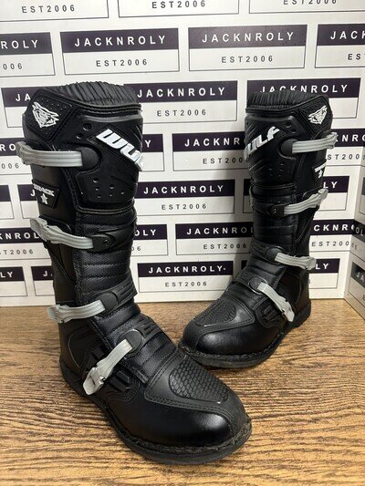 Wulfsport Wulf Adults Trackstar MX Motocross Enduro Boots UK 12 - US 13 - EU 47
