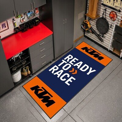 Motorcycle Pit Mat for KTM Garage Workshop Showroom SPORTS Racing RUG 220*80CM