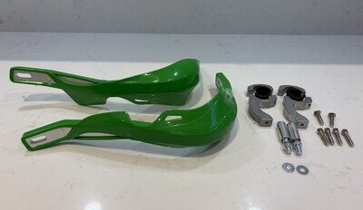 MX Enduro Aluminium Green Reinforced Hand Guards 7/8" 22mm Handlebar 🇬🇧🏍️