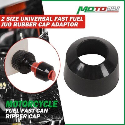 2 Size Universal Fast Fuel Jug Rubber Cap Adaptor Tuff Jug Motocross Fuel Tank A