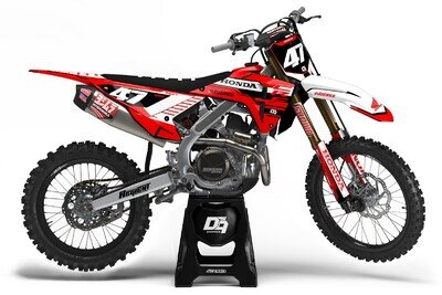 Honda Motocross MX Graphics Decal Sticker Kit Demon | CRF CR XR All Models