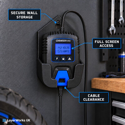 Oxford Oximiser 900 Wall Mount Bracket – Motorcycle Battery Charger Holder