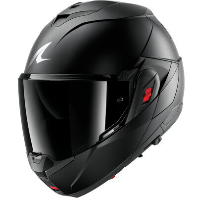 Shark OXO Flip Up Motorcycle Motorbike Helmet - Dark Shadow Matt Black