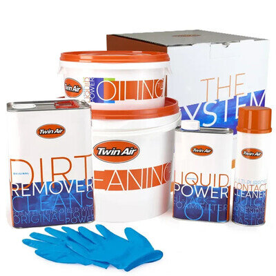 TWIN AIR THE SYSTEM AIR FILTER CLEANER KIT, COMPLETE MX MOTOCROSS SERVICE KIT