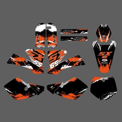 Motocross Team Graphics Kit Decals Sticker For KTM SX 65 SX65 2002-2008