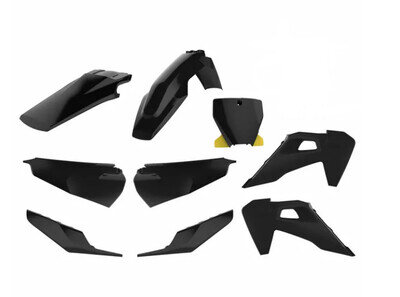 Polisport Body Kit Black For Husqvarna TC/FC 125/350/250/450 2019-2021 Motocross