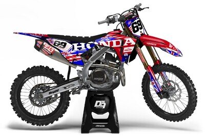 Honda Motocross MX Graphics Decal Sticker Kit Ventor | CRF CR XR All Models