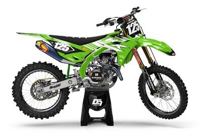 Kawasaki Motocross MX Decals Graphics Sticker Kit Racecraft - KX KLX KFX