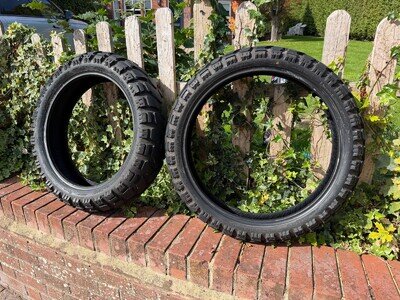 2 x Mitas Enduro Trail + Front & Rear Motorcycle Tyres 120/70- 19 & 170/60 -17