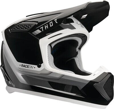 Thor Fleet Defy Off Road MX Motocross Enduro Helmet - Black/White