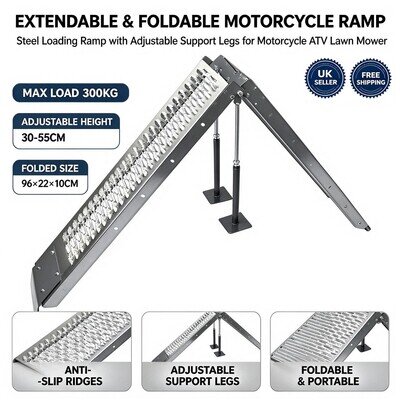 Heavy Duty Motorcycle Loading Ramp Folding Motorbike Ramp,Pickup Truck Loading