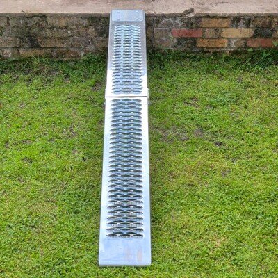Black Pro Range Steel Folding Motorcycle Ramp B5249 - 1.83m - 225kg Load