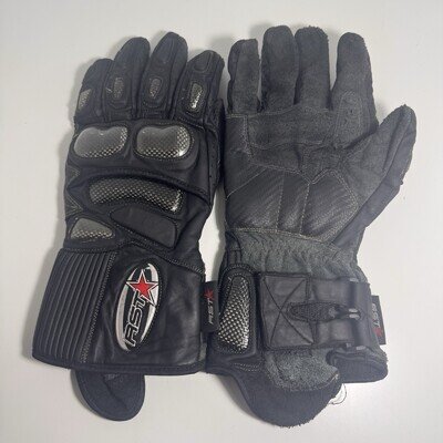 RST Motorcycle Gloves Leather Motorbike Gloves Pair Keprotec Schoeller - Used