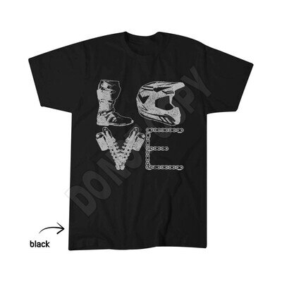Dirt Bike LOVE Motocross MX Enduro Biker Gift T-Shirt (1)