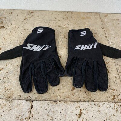 Shot motocross gloves Black White Size Large Used