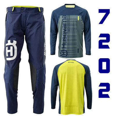 Navy MX Motocross Gear Set Jersey Pants Enduro Dirt Bike Off Road Moto Kit
