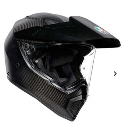 AGV AX9 Mono Carbon Matt Black Motorcycle Adventure Touring Helmet Mens Size XS