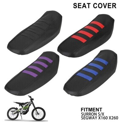 For SUR-RON Surron LB Light Bee S X Motocross Striped Soft Seat Cover PVC Black