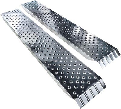 Heavy-Duty Loading Ramps - 400 kg Capacity, Foldable, Non-Slip Safety Design