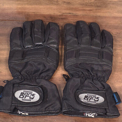 Oxford Bone Dry Mens Motorcycle Gloves Waterproof Winter Padded Black Size L