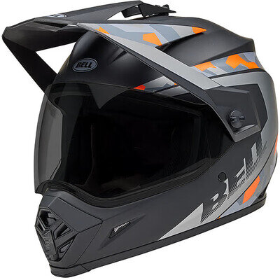 Bell MX-9 Adventure MIPS Motorcycle Helmet - Mesa Matt Black / Orange Camo