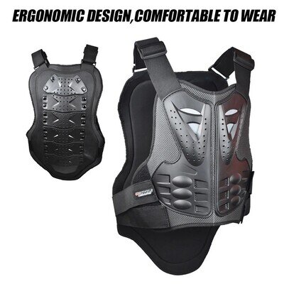 Motorcycle Chest Back Protector Vest Body Armor Motocross Dirt Bike Adult