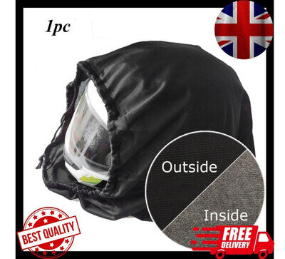 Motorcycle Helmet Universal Protective Drawstring Helmet Bag Black Dust Proof