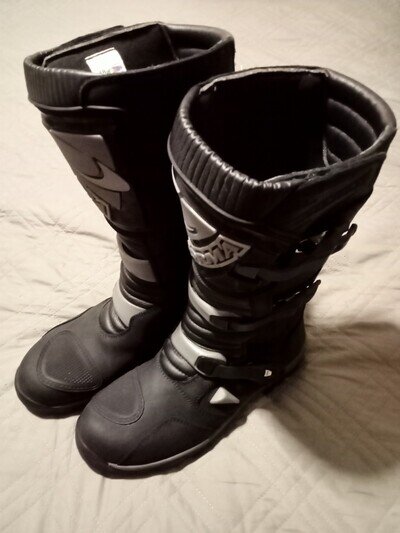 NWT Forma Black Waterproof Tall Adventure Motorcycle Boots UK 12.5 Eu48 RRP £225
