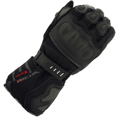 Richa Arctic Waterproof Motorcycle Motorbike Touring Winter Gloves Black